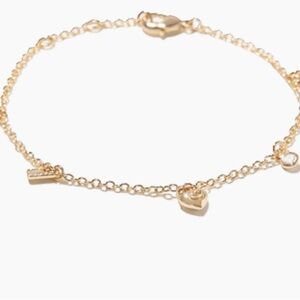 COACH Elegant Gold Plates Chain Bracelet